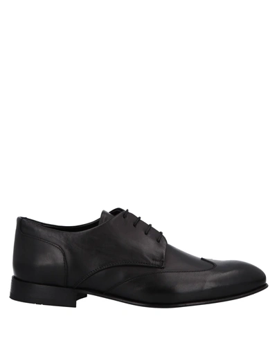 Shop Alessandro Dell'acqua Laced Shoes In Black