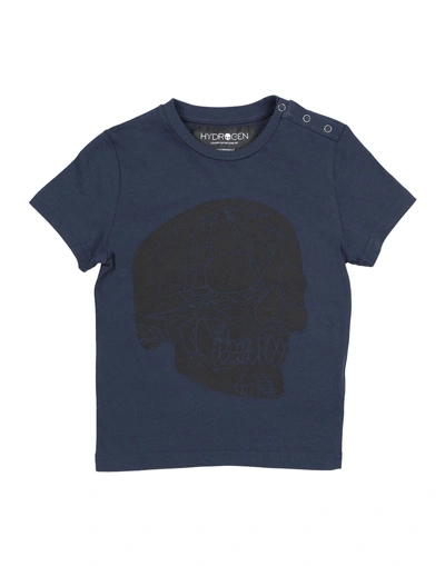 Shop Hydrogen T-shirts In Dark Blue