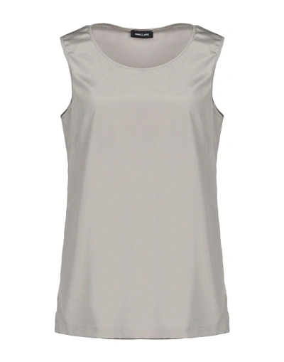 Shop Anneclaire Top In Light Grey
