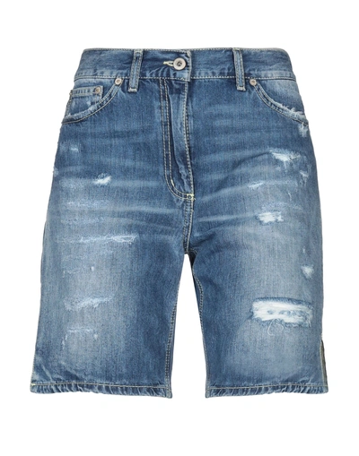 Shop Dondup Woman Denim Shorts Blue Size 26 Cotton