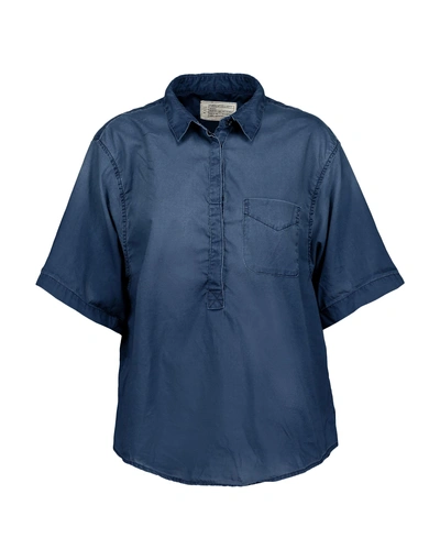 Shop Current Elliott Denim Shirt In Blue