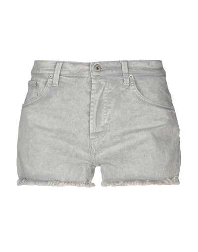 Shop Dondup Denim Shorts In Light Grey