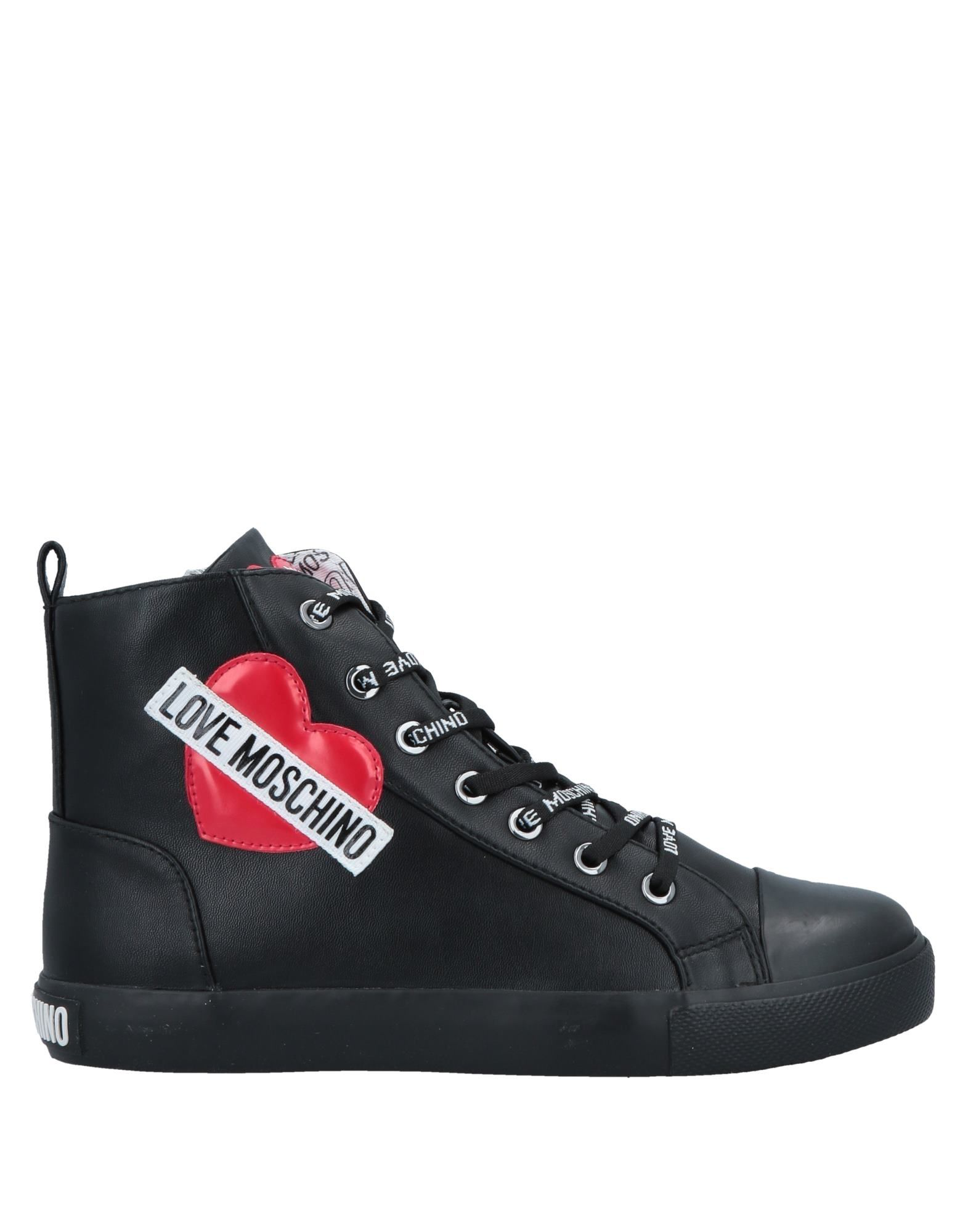 love moschino embellished trainer in black