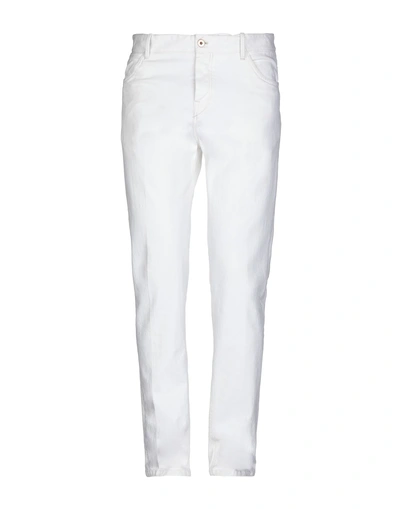 Pt05 Denim Pants In White