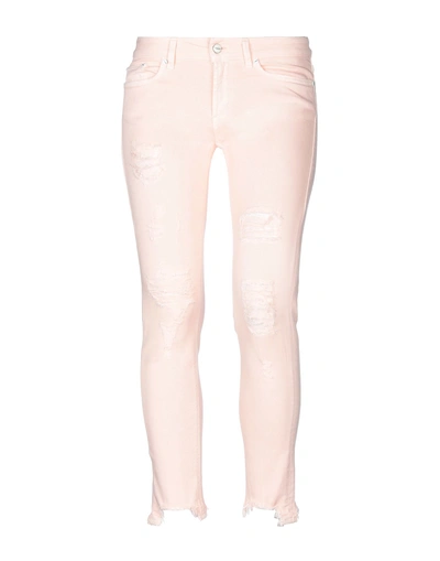 Shop Dondup Woman Jeans Light Pink Size 31 Cotton, Elastane