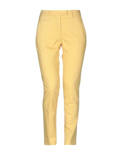 Shop Incotex Denim Pants In Yellow