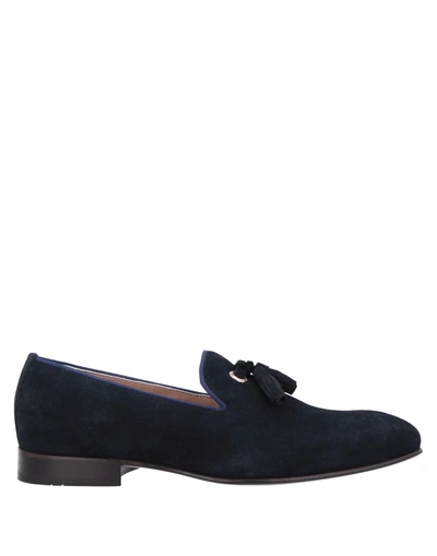 Shop Alessandro Dell'acqua Loafers In Dark Blue
