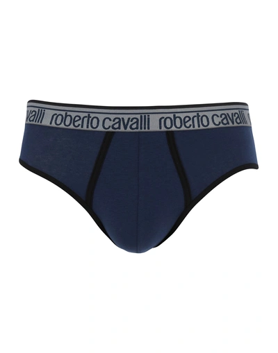 Shop Roberto Cavalli Underwear Brief In Dark Blue