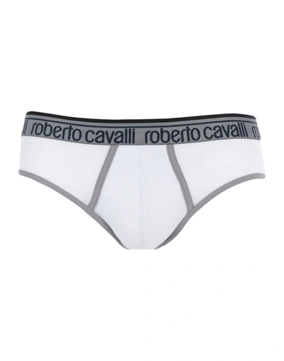 Shop Roberto Cavalli Underwear Brief In White