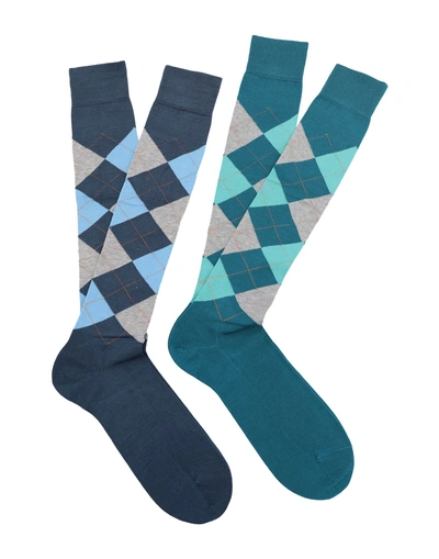 Shop Burlington Short Socks In Slate Blue