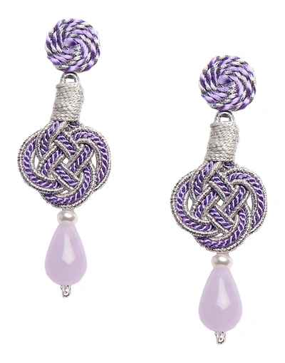 Shop Anna E Alex Earrings In Purple