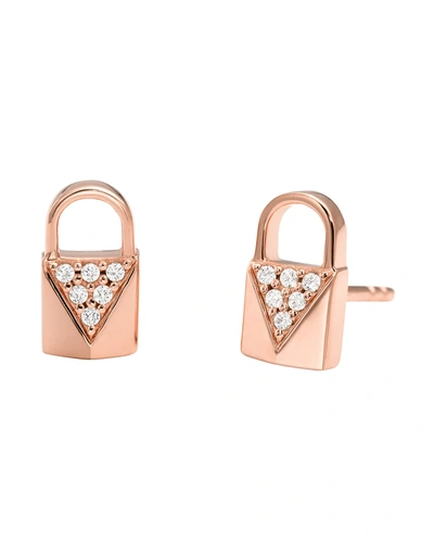 Shop Michael Kors Earrings In Copper