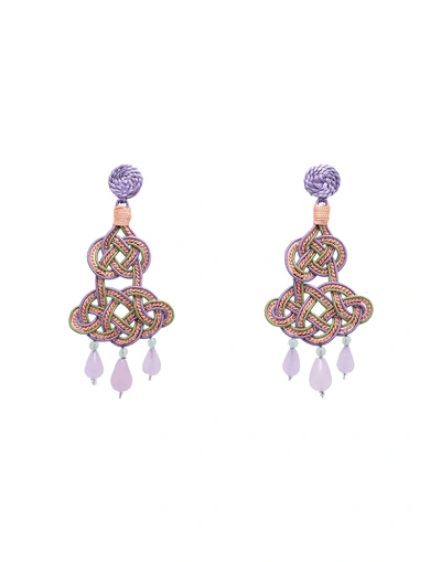 Shop Anna E Alex Earrings In Lilac