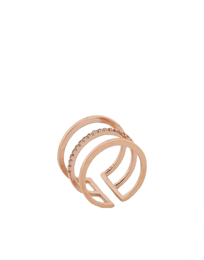 Shop Astrid & Miyu Rings In Copper