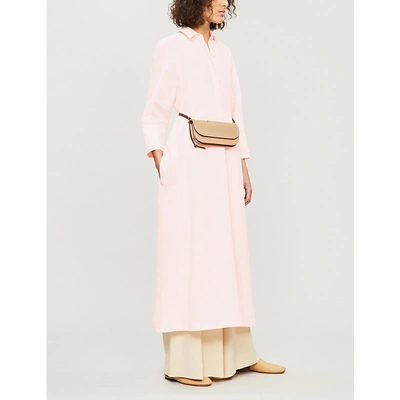 Shop Jil Sander Galalite Cotton Dress In Light/pastel Pink