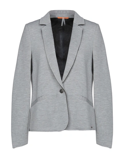 Shop Hugo Boss Blazer In Grey
