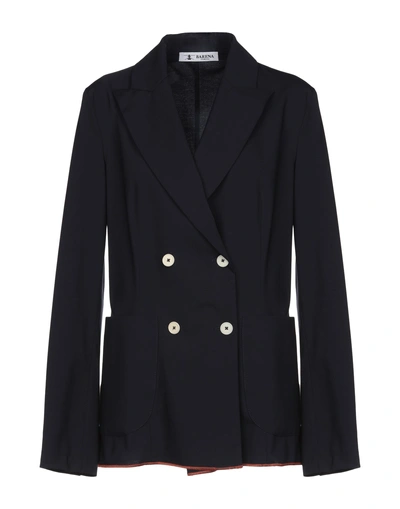 Shop Barena Venezia Blazer In Dark Blue