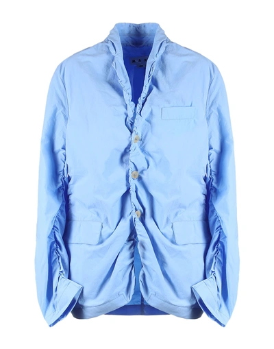 Shop Marni Blazer In Sky Blue