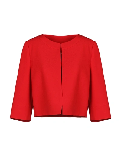 Shop Alberta Ferretti Suit Jackets In Red
