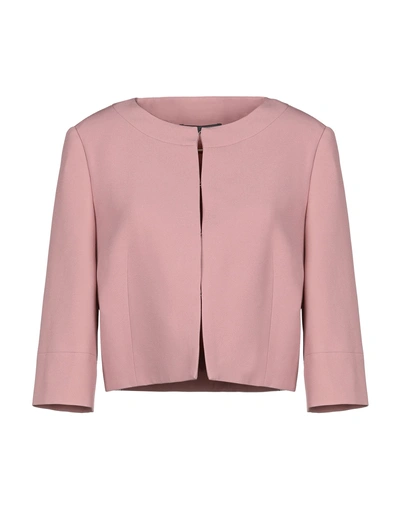 Shop Alberta Ferretti Suit Jackets In Pastel Pink