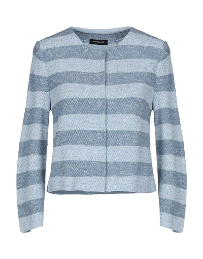 Shop Anneclaire Cardigan In Sky Blue