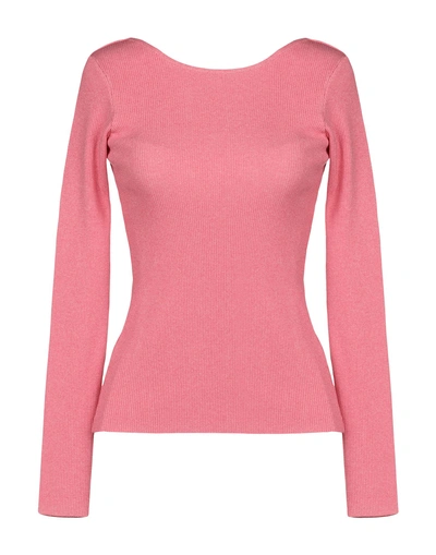 Shop Pinko Woman Sweater Pastel Pink Size L Viscose, Polyamide, Elastane