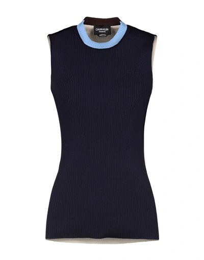 Calvin Klein 205w39nyc Sweaters In Blue