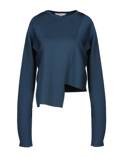 Shop Tibi Sweaters In Deep Jade