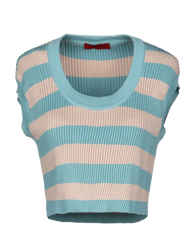 Shop The Gigi Woman Sweater Sky Blue Size L Cotton