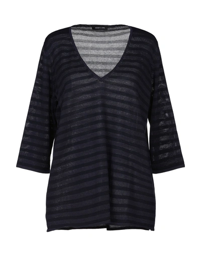 Shop Anneclaire Sweaters In Dark Blue