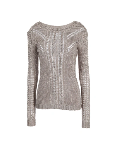 Shop Alberta Ferretti Sweaters In Grey