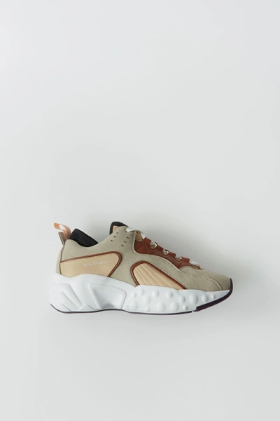 Shop Acne Studios Manhattan Bios Beige/white In Technical Sneaker