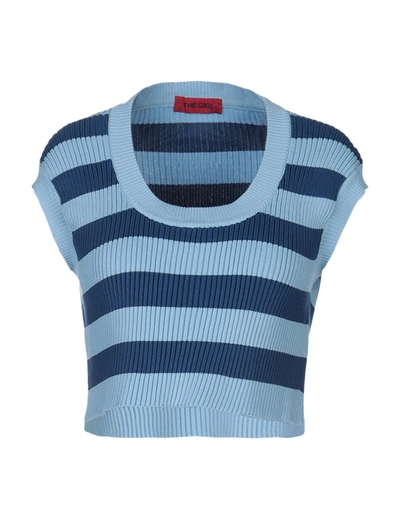 Shop The Gigi Woman Sweater Blue Size L Cotton