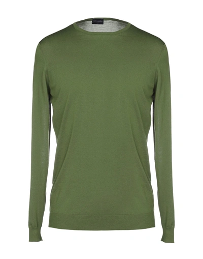 Shop Drumohr Man Sweater Green Size 42 Cotton
