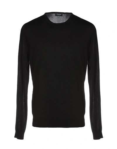 Shop Drumohr Man Sweater Black Size 36 Cotton
