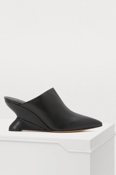 Shop Ferragamo Pineto Mules In Black