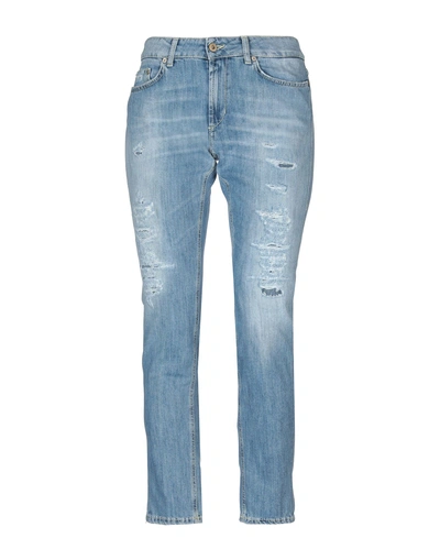 Shop Dondup Woman Jeans Blue Size 27 Cotton, Elastomultiester