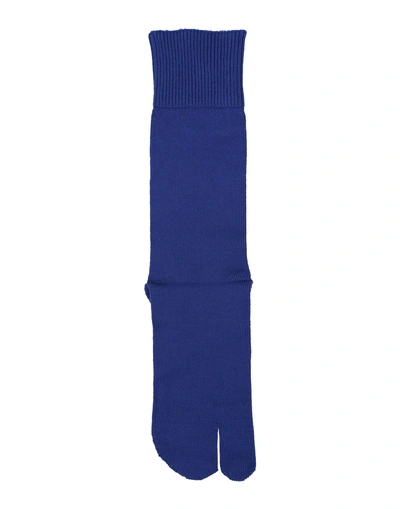 Shop Maison Margiela Short Socks In Blue