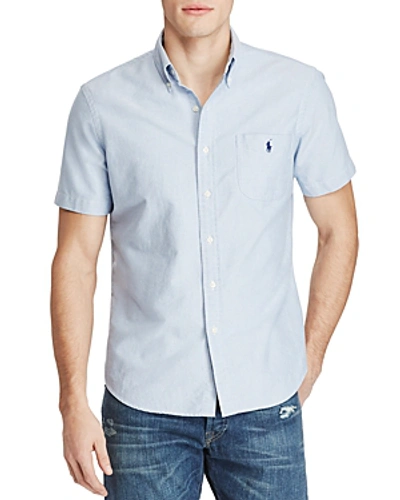 Shop Polo Ralph Lauren Cotton Oxford Classic Fit Button-down Shirt In Blue