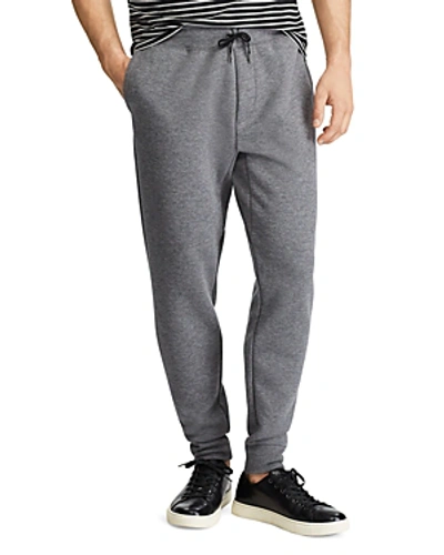 Shop Polo Ralph Lauren Double-knit Jogger Sweatpants In Foster Gray Heather