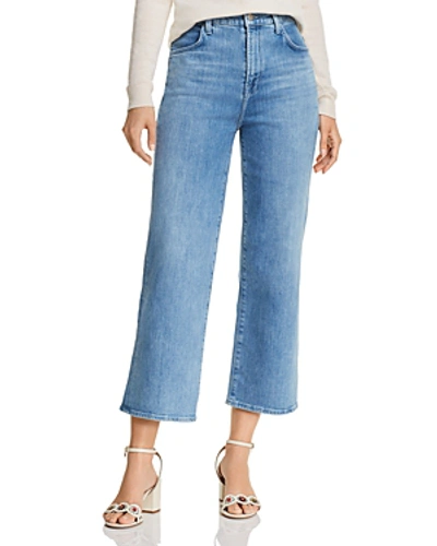Shop J Brand Joan Crop Wide-leg Jeans In Andromeda