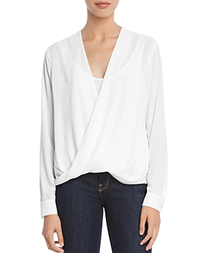 Shop Bailey44 Breakwater Crossover Georgette Top In Chalk