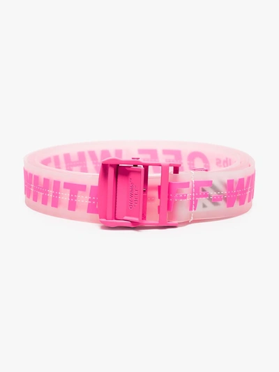 Shop Off-white 'industrial' Gürtel Mit Logo In 9828 Pink