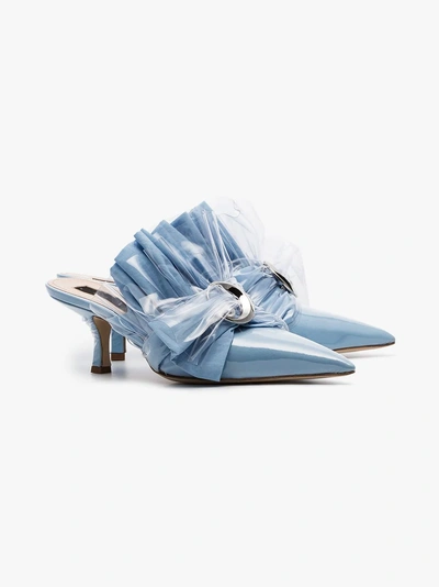 Shop Midnight 00 Mules Mit Schnalle In Blue