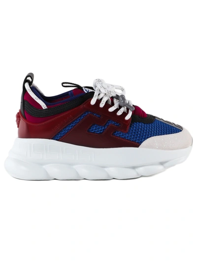 Shop Versace Chunky Sole Sneakers In K0gb Anemone Bluette