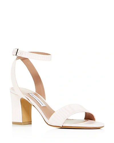Shop Tabitha Simmons Women's Leticia Ankle Strap Block-heel Sandals In Pale Pink