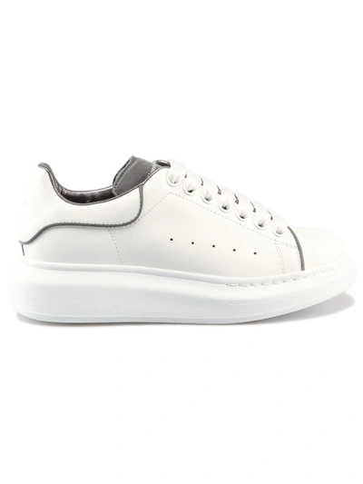 Shop Alexander Mcqueen Sneaker Oversize In White/silver