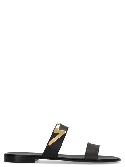 Shop Giuseppe Zanotti 'zak' Shoes In Black