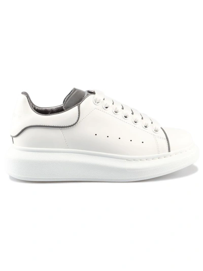 Shop Alexander Mcqueen Sneaker Oversize In White/silver