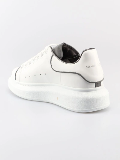 Shop Alexander Mcqueen Sneaker Oversize In White/silver